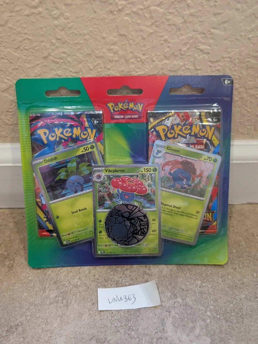 Pokemon TCG Mega Evolution 2 Pack Blister Oddish Gloom Vileplume Promo New Seald